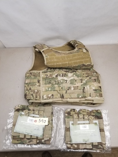 Condor Quick release Tactical Vest & 2 Mag Holders