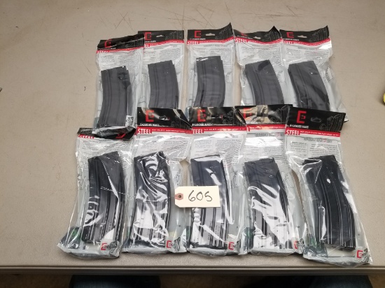 (10) Mako Steel AR-15 5.56X45 30RD Mags