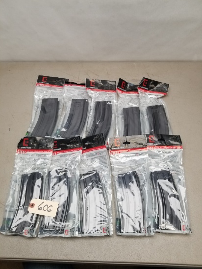 (10) Mako Steel AR-15 5.56X45 30RD Mags