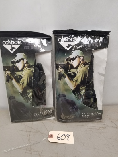 (2) Pairs of New Condor Tacticle Kevlar Gloves
