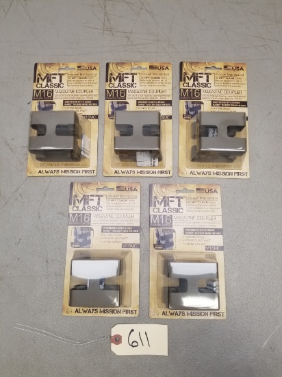 (5) New MFT Tan M16 Magazine Coupler Sets