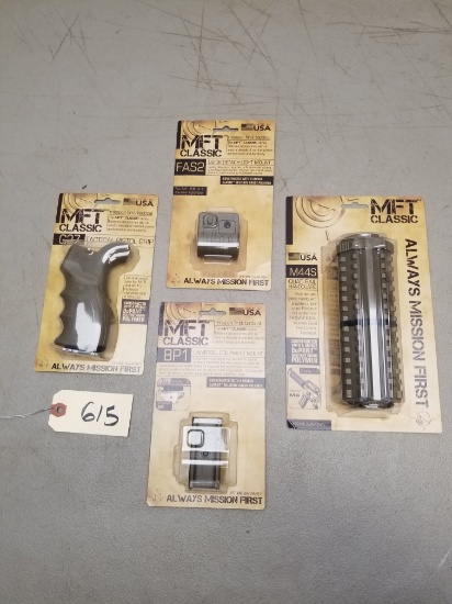 (4) New Tan MFT AR-15 Parts