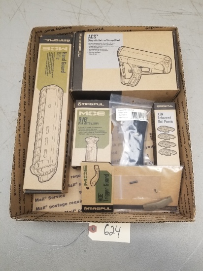 (6) New Tan Magpul AR Stock Accessories