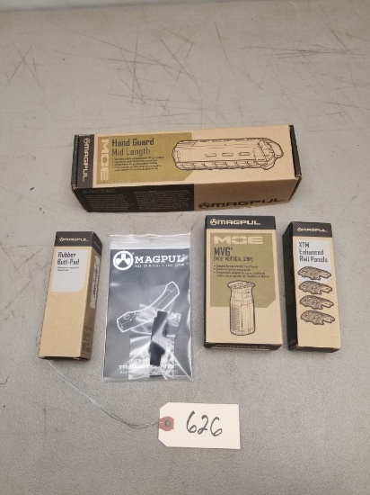 (5) New Black Magpul AR Stock Accessories