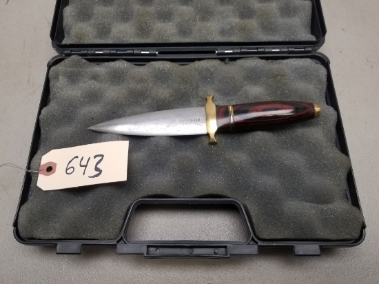 Stock Dale Stamped Damascus Dagger