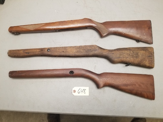 (3) Wooden Rifle Stocks