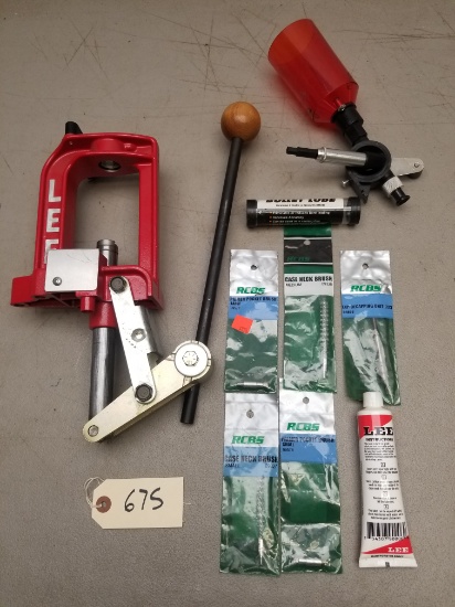 Like New Lee Reloading Press & Supplies