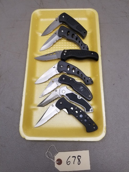 (7) Large Assorted Folding Knives