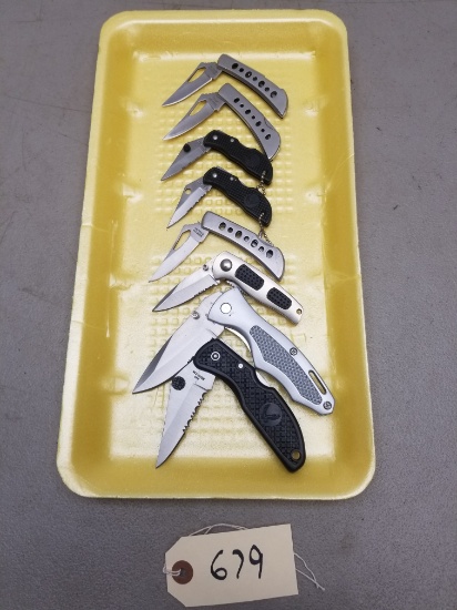 (8) Assorted Folding Knives