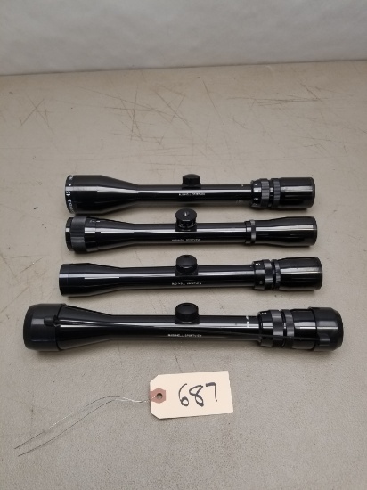 (4) Bushnell Sportview Rifle Scopes