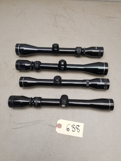 (4) Assorted Tasco Rifle Scopes
