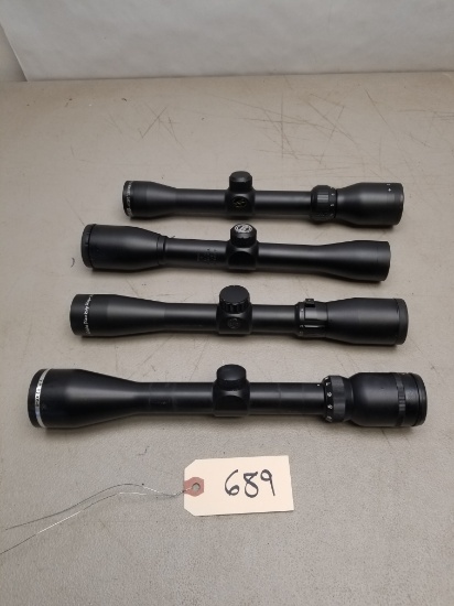 (4) Assorted Rifle Scopes