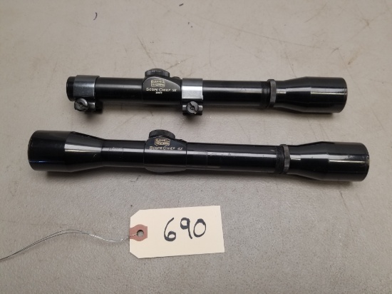 (2) Bushnell Scope Chief Rifle Scopes