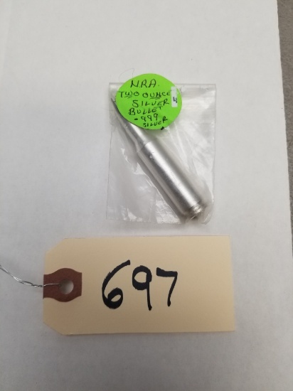 NRA  Two Ounce .999 Silver Bullet