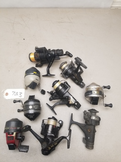 (9) Assorted Used Fishing Reels