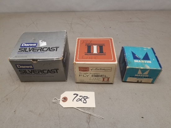 (3) Vintage Fishing Reels in Boxes