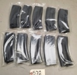 (10) New .223 X 5.56 30 Round Steel Mags