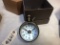 Brass Compass Clock W/ Bubble Glass