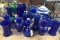 Large Lot of Blue Glassware