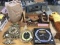 Large lot includes clocks, US water can