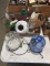 Lot of lamps and glass candle holders