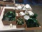 Large lot of glassware to include green glass