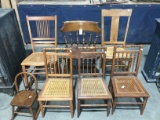 Lot of (7) Wooden Chairs