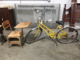 Early Yellow Huffy Bicycle