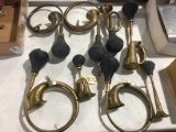 Lot of 8 Brass Horns