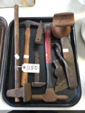 Tray Lot Early Tools Including Mini Anvil & More