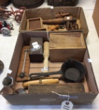 2 Box Lots Primitive Items