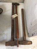 3 Early Blacksmith Hammers