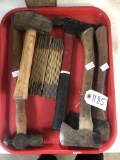 Tray Lot Assorted Tools & Hatchets