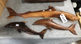 3 Wooden South Carolina Fish