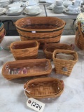 Lot of 6 Longaberger Baskets