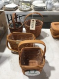 Lot of 4 Longaberger Baskets