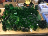 Approx 90 Lots Green Glassware
