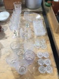 Large lot of cut glassware