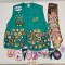 Girl Scouts of America Vest, Sash and Patches