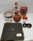 Assorted Antique Glassware and Record Books