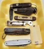 (5) Assorted Vintage Folding Knives & more