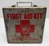 Vintage Pennsylvania Railroad First Aid Kit