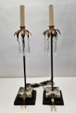 (2) Italian Lamps with Marble Base's