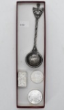 Exotic Spoon, Silver Rounds, Silver Slab,