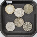 Silver Mexican Pesos (6),