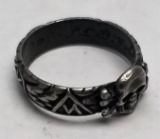German Toten Kopf SS Death's Head Ring