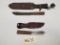 (2) Vintage Handmade Fixed Blade Knives