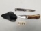 Gerber Bone Handle Knife & Unmarked Fixed Blade