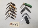 (10) Assorted Folding Knives