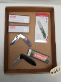 (4) NEW Coleman Folding Knives with Boxes